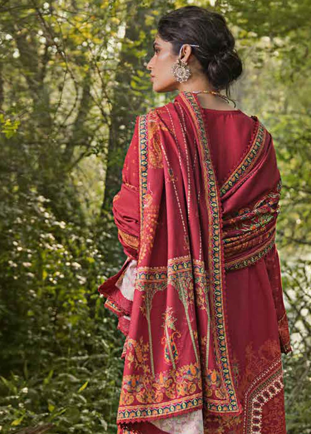 Glamour By Gul Ahmed Fancy Karandi Suits Unstitched 3 Piece GA23WG AY-32038 - Winter Collection