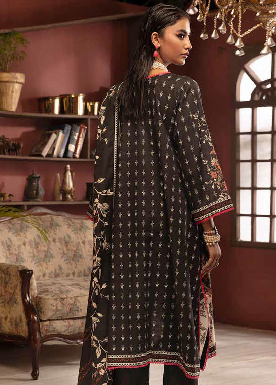 Glamour By Gul Ahmed Embroidered Khaddar Suits Unstitched 3 Piece GA23WG K-32025 - Winter Collection