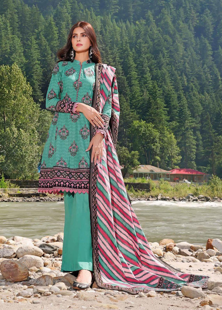 Glamour By Gul Ahmed Printed Khaddar Suits Unstitched 3 Piece GA23WG K-32046B - Winter Collection