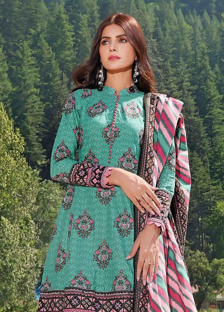 Glamour By Gul Ahmed Printed Khaddar Suits Unstitched 3 Piece GA23WG K-32046B - Winter Collection