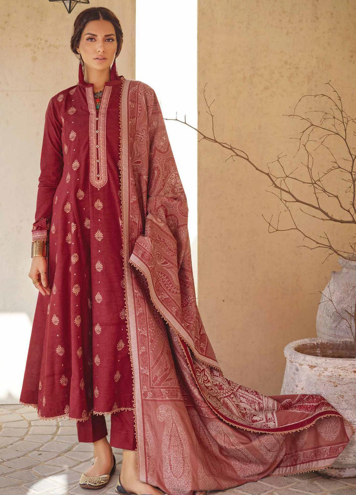 Glamour By Gul Ahmed Fancy Jacquard Suits Unstitched 3 Piece GA23WG MJ-32073 - Winter Collection