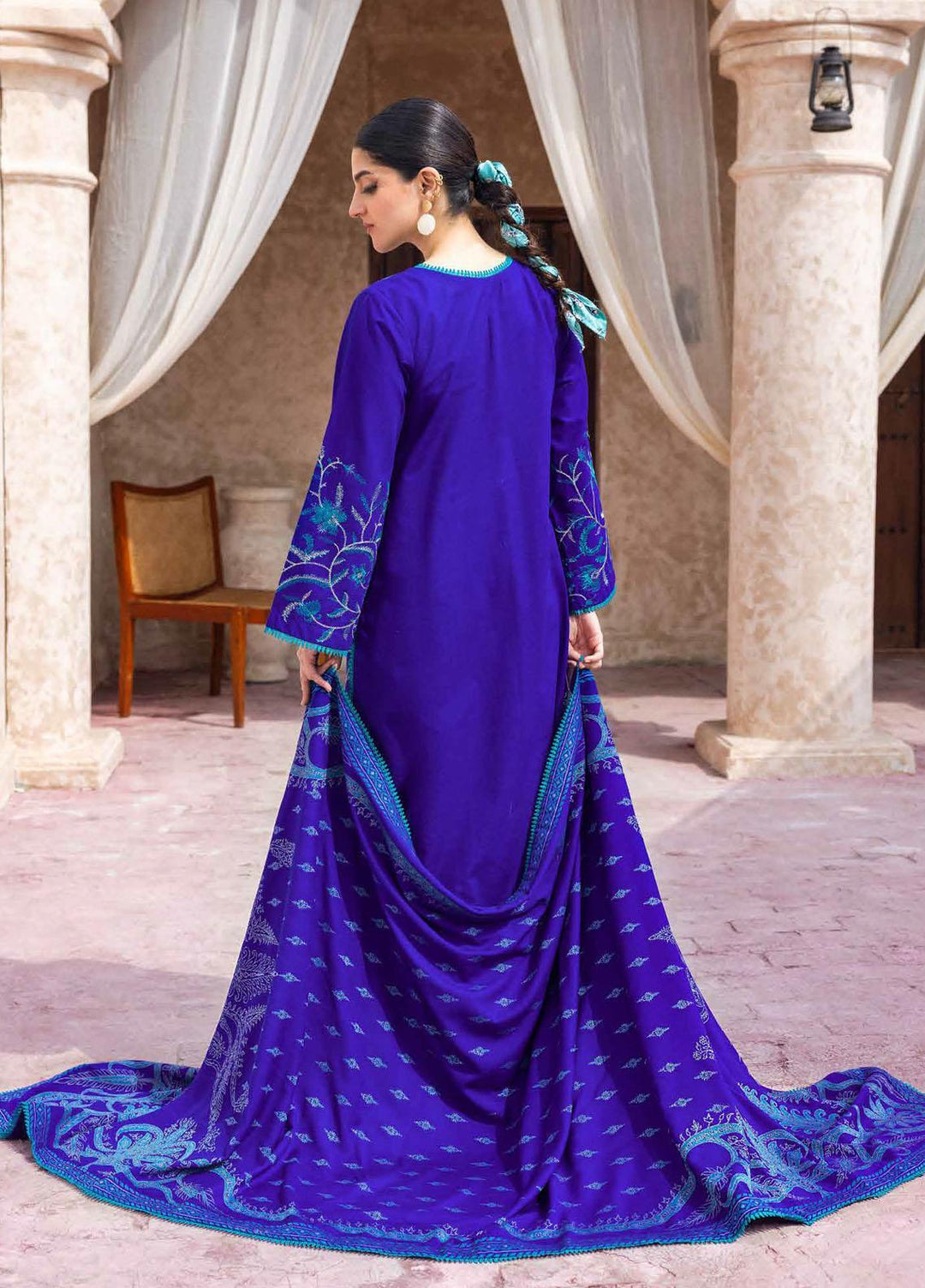 Glamour By Gul Ahmed Fancy Jacquard Suits Unstitched 3 Piece GA23WG MJ-32074 - Winter Collection