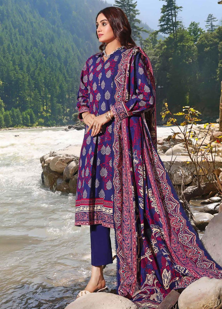 Gul Ahmed Printed Khaddar Suits Unstitched 3 Piece GA23WL K-32013 - Winter Collection
