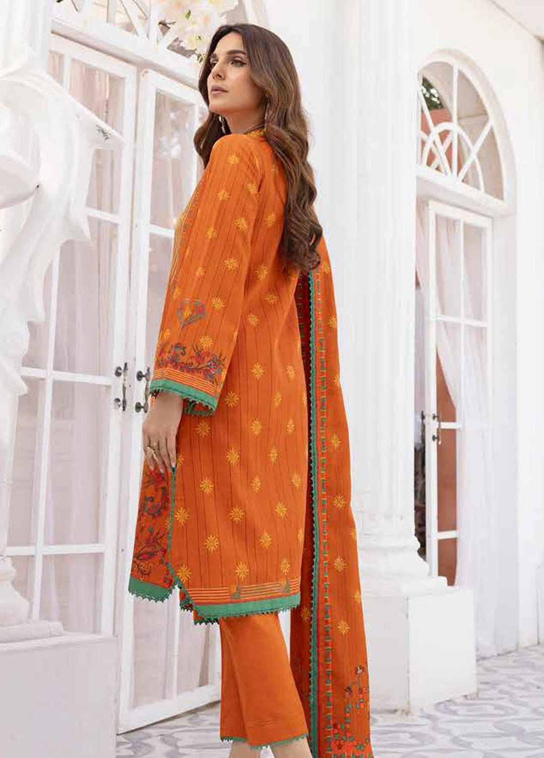 Gul Ahmed Printed Khaddar Suits Unstitched 3 Piece GA23WL K-32020 - Winter Collection
