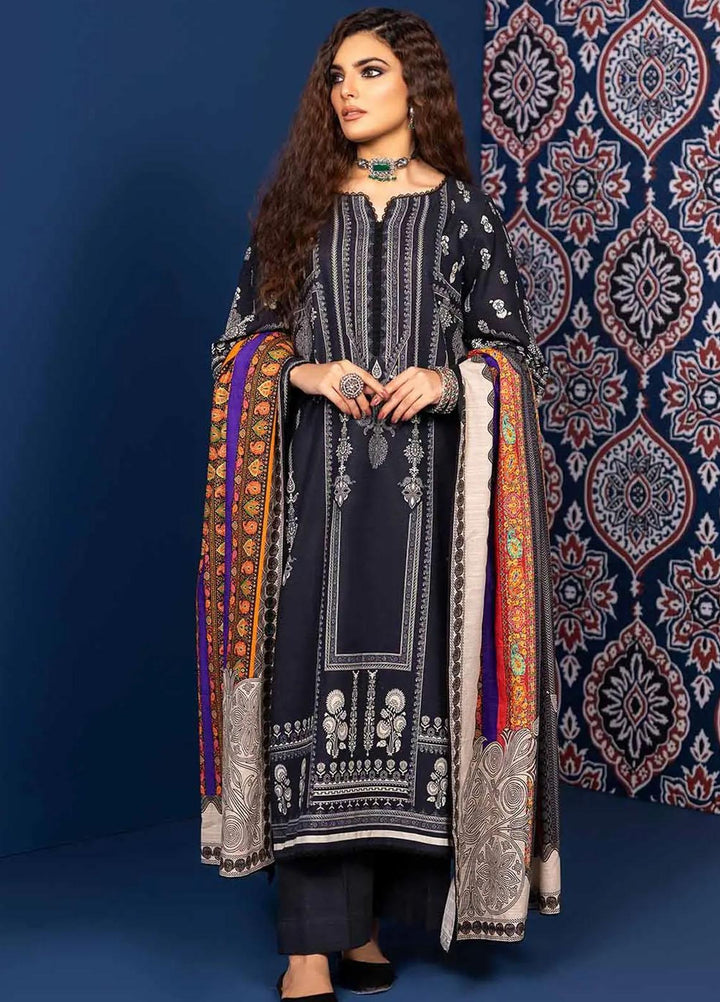 Gul Ahmed Printed Khaddar Suits Unstitched 3 Piece GA23WL K-32033 - Winter Collection