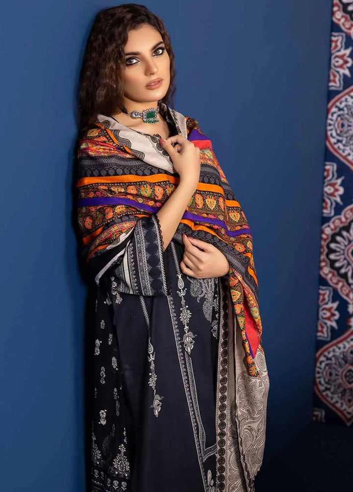 Gul Ahmed Printed Khaddar Suits Unstitched 3 Piece GA23WL K-32033 - Winter Collection
