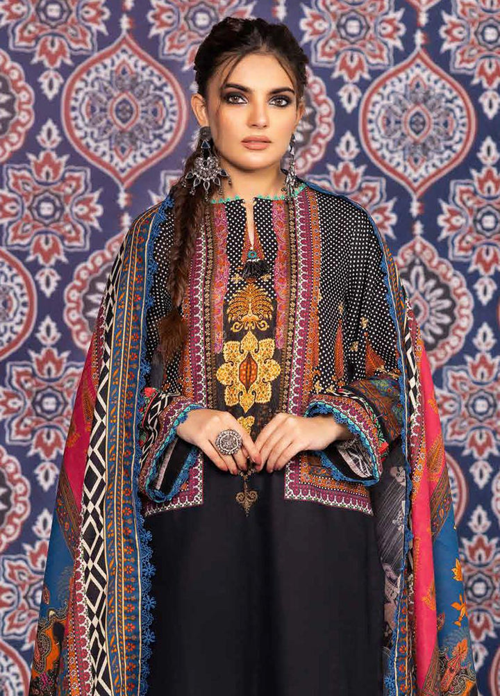 Gul Ahmed Printed Khaddar Suits Unstitched 3 Piece GA23WL K-32034 - Winter Collection