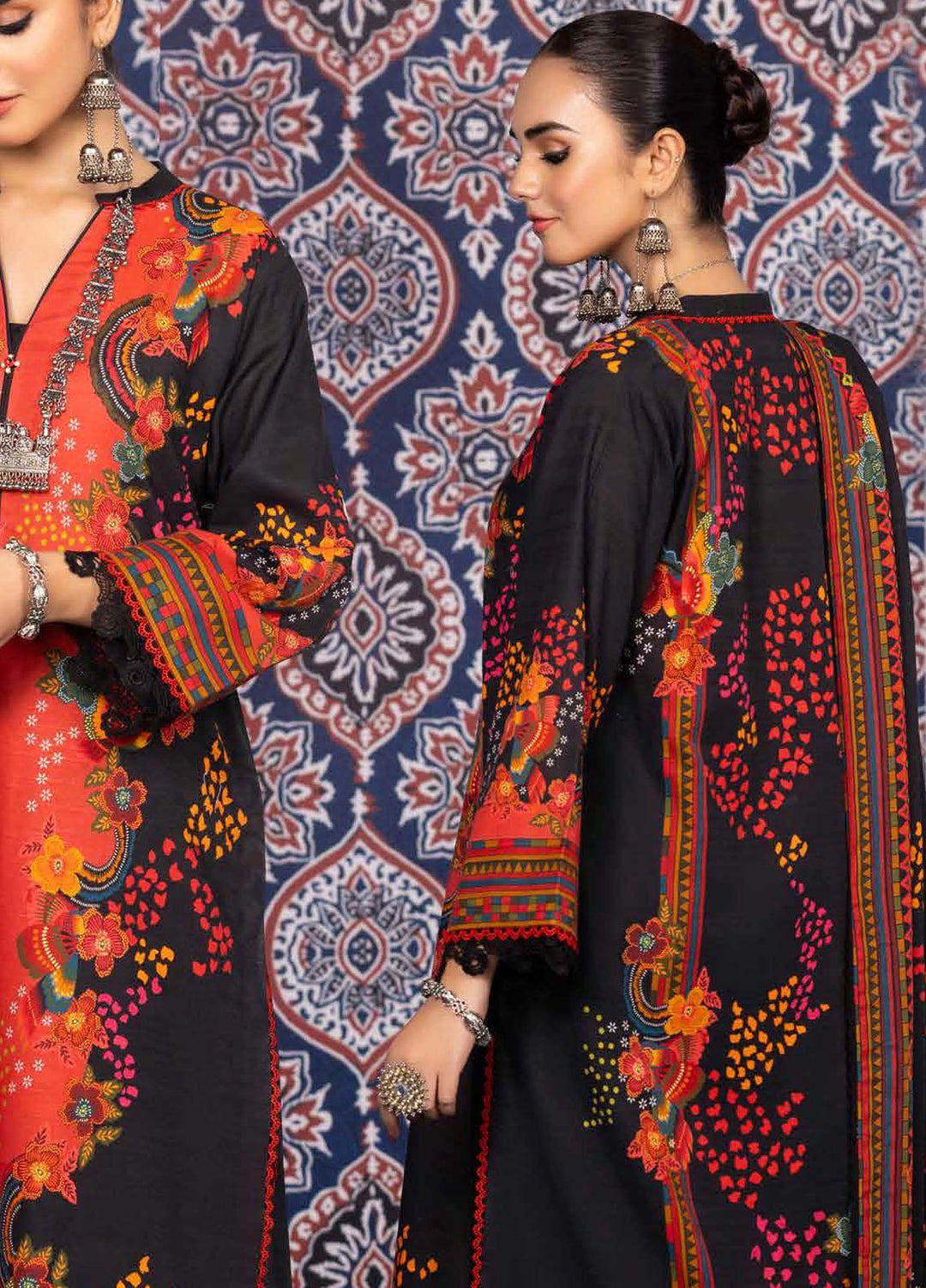 Gul Ahmed Printed Khaddar Suits Unstitched 3 Piece GA23WL K-32011 - Winter Collection