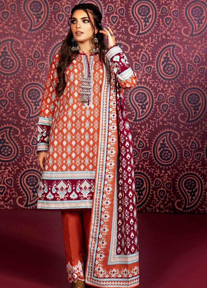 Gul Ahmed Embroidered Khaddar Suits Unstitched 3 Piece GA23WL K-32024 - Winter Collection