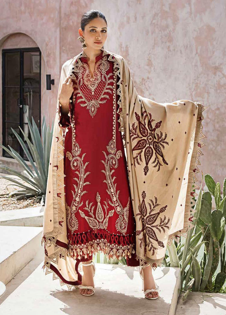 Gul Ahmed Embroidered Pashmina Suits Unstitched 3 Piece GA23WL AP-32042 - Winter Collection