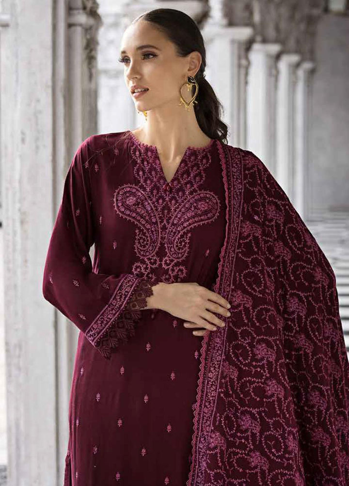 Gul Ahmed Embroidered Pashmina Suits Unstitched 3 Piece GA23WL AP-32072 - Winter Collection