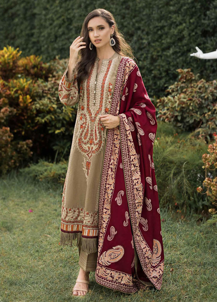 Gul Ahmed Embroidered Khaddar Suits Unstitched 3 Piece GA23WL AP-32050 - Winter Collection