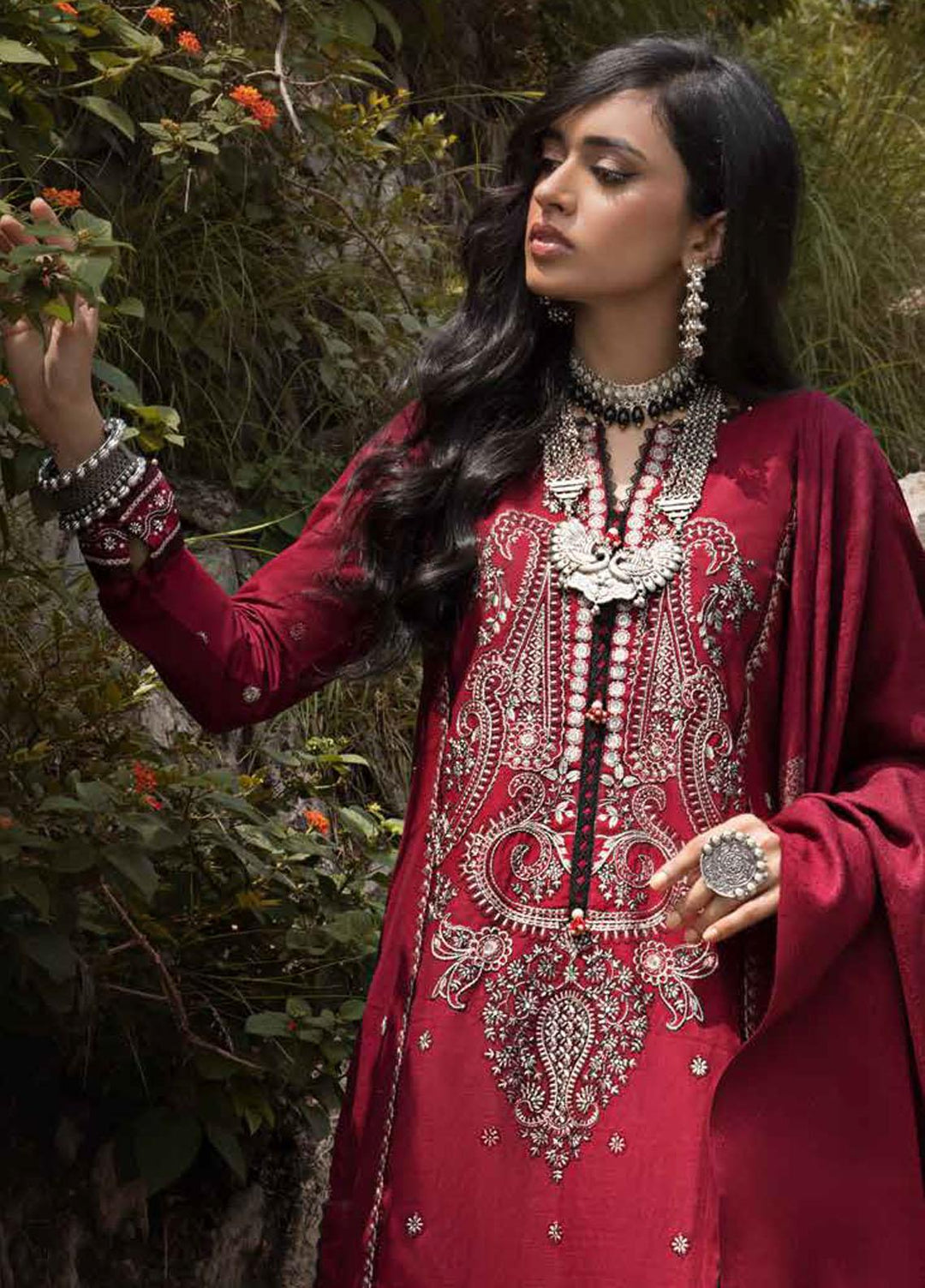 Gul Ahmed Embroidered Khaddar Suits Unstitched 3 Piece GA23WL AP-32089 - Winter Collection