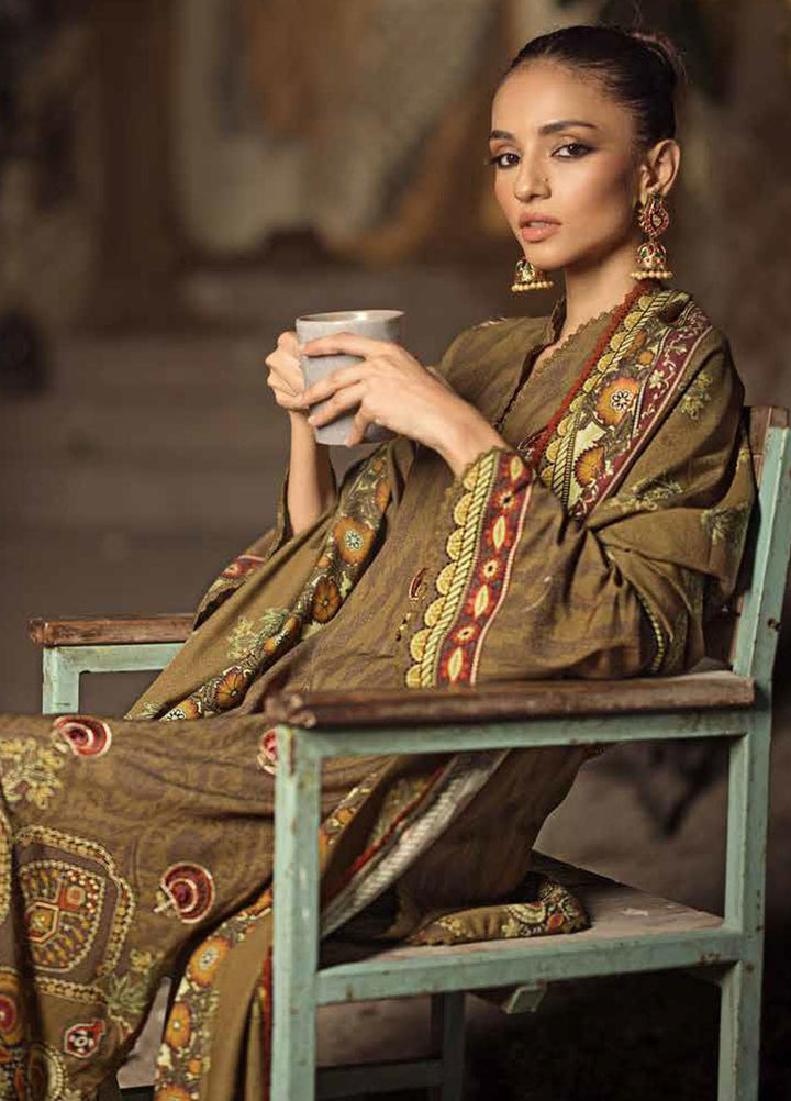 Gul Ahmed Embroidered Karandi Suits Unstitched 3 Piece GA23WL AY-32005 - Winter Collection