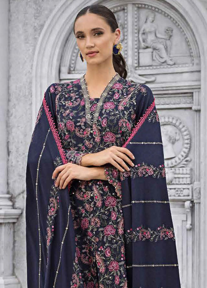 Gul Ahmed Embroidered Dhanak Suits Unstitched 3 Piece GA23WL DH-32002 - Winter Collection