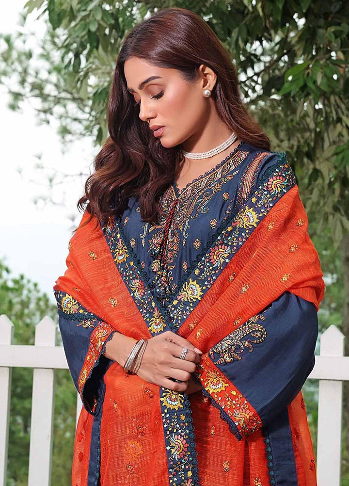 Gul Ahmed Embroidered Silk Suits Unstitched 3 Piece GA23WL PM-32080 - Winter Collection