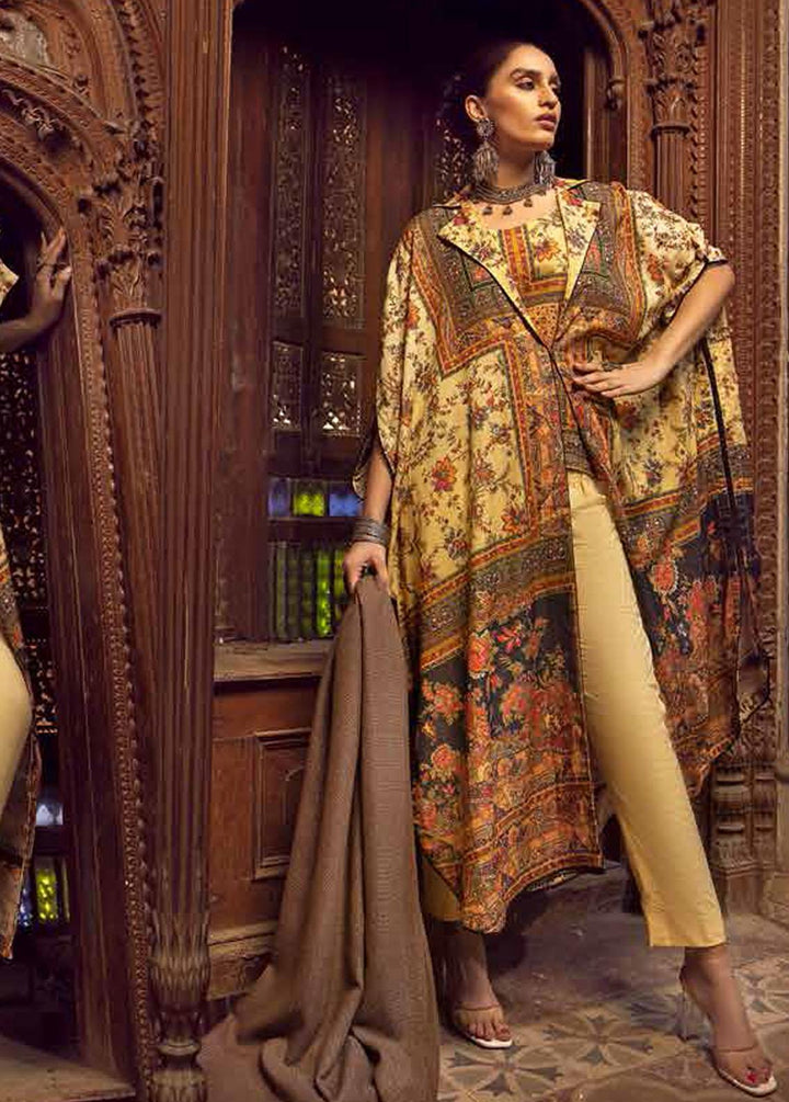 Gul Ahmed Printed Karandi Suits Unstitched 3 Piece GA22UW AP-22013 - Winter Collection