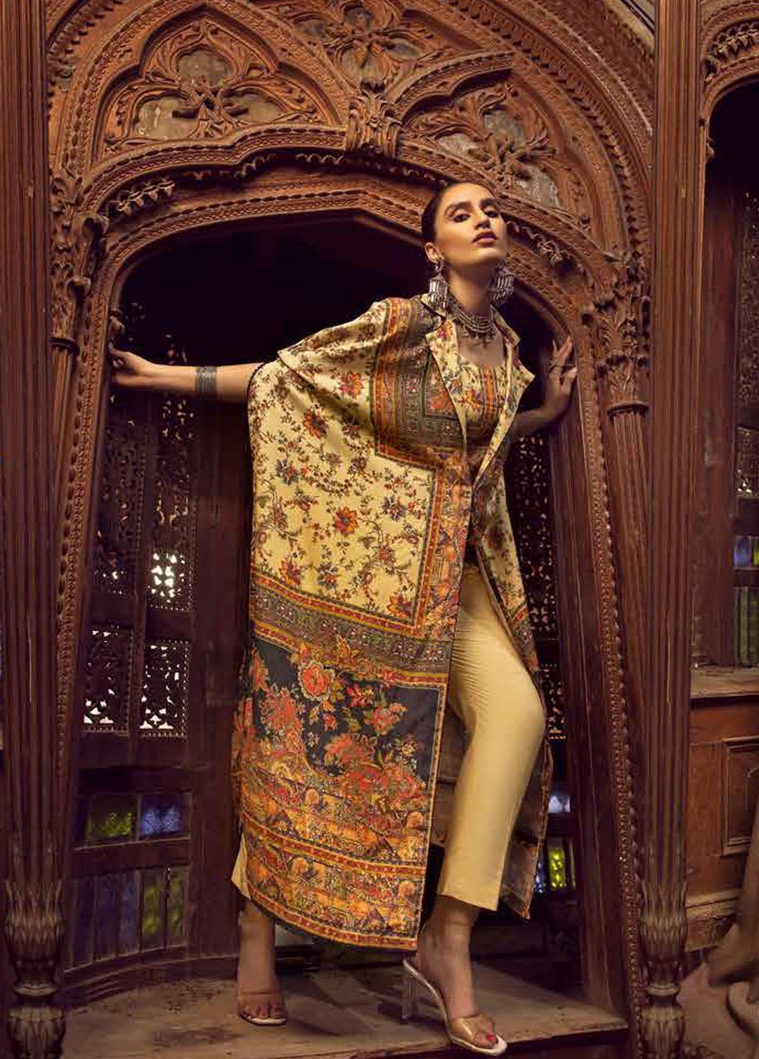 Gul Ahmed Printed Karandi Suits Unstitched 3 Piece GA22UW AP-22013 - Winter Collection