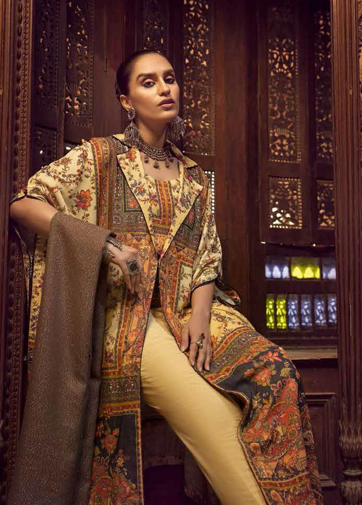 Gul Ahmed Printed Karandi Suits Unstitched 3 Piece GA22UW AP-22013 - Winter Collection