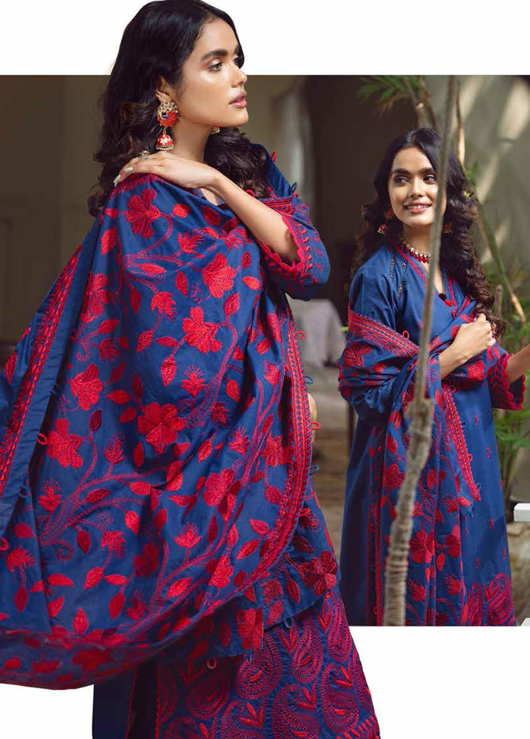 Gul Ahmed Embroidered Karandi Suits Unstitched 3 Piece GA22UW AY-22007 - Winter Collection