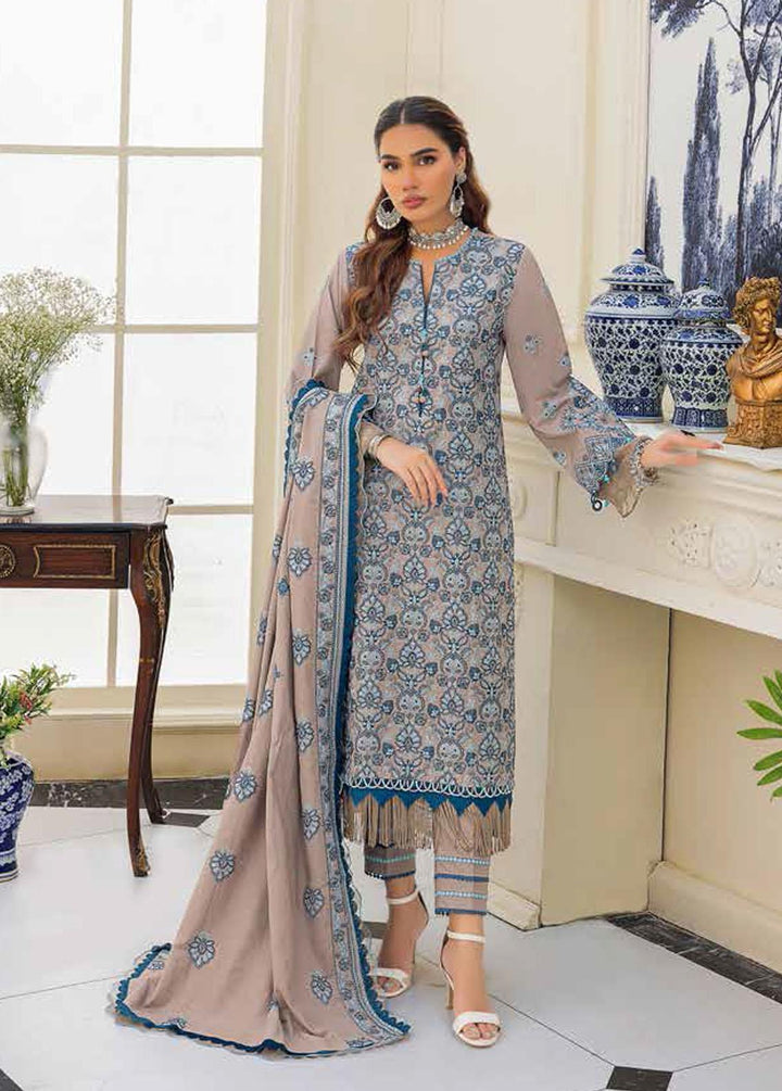 Gul Ahmed Embroidered Karandi Suits Unstitched 3 Piece GA22UW AY-22013 - Winter Collection
