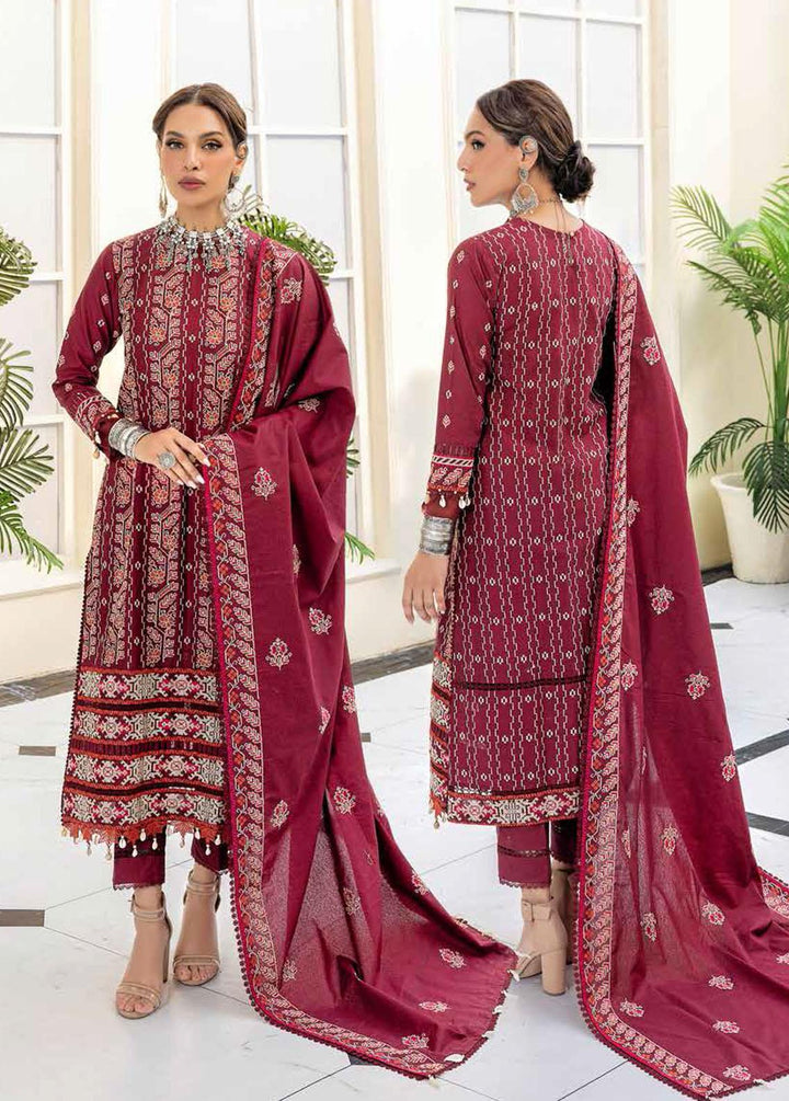 Gul Ahmed Embroidered Karandi Suits Unstitched 3 Piece GA22UW AY-22014 - Winter Collection