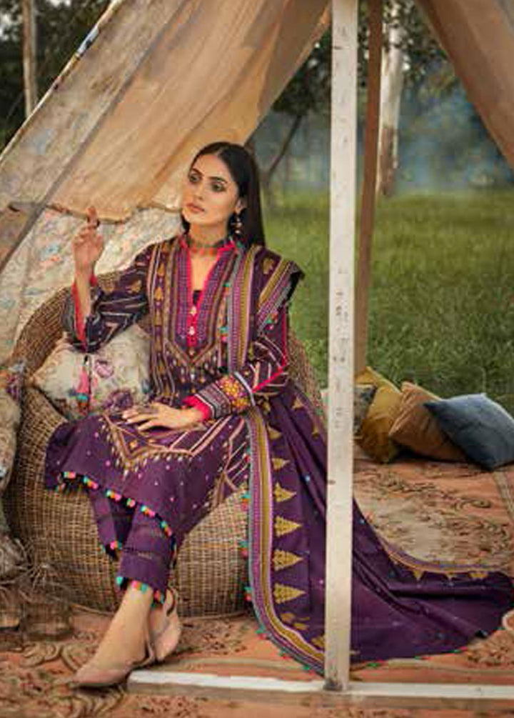 Gul Ahmed Embroidered Khaddar Suits Unstitched 3 Piece GA22UW K-22050 - Winter Collection