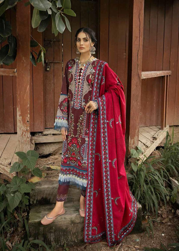 Gul Ahmed Embroidered Khaddar Suits Unstitched 3 Piece GA22UW K-22051 - Winter Collection