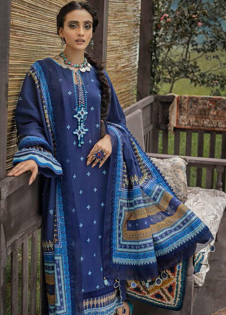 Gul Ahmed Embroidered Khaddar Suits Unstitched 3 Piece GA22UW K-22054 - Winter Collection