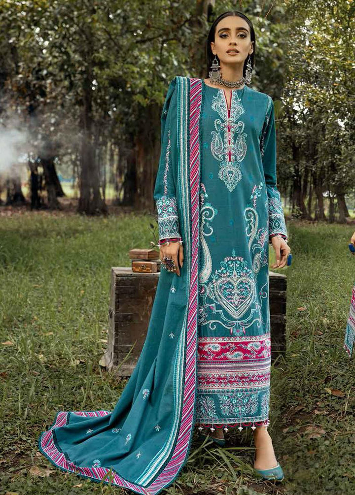 Gul Ahmed Embroidered Khaddar Suits Unstitched 3 Piece GA22UW K-22055 - Winter Collection