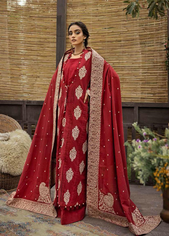 Gul Ahmed Embroidered Khaddar Suits Unstitched 3 Piece GA22UW K-22062 - Winter Collection