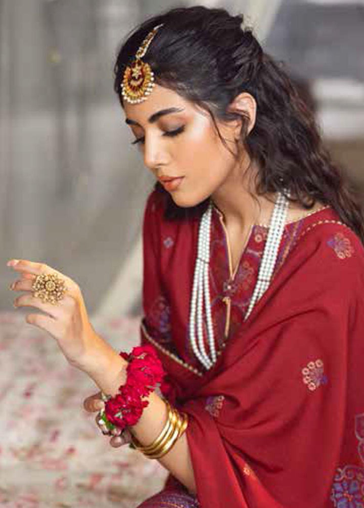 Gul Ahmed Fancy Linen Suits Unstitched 3 Piece GA22UW MJ-22083 - Winter Collection