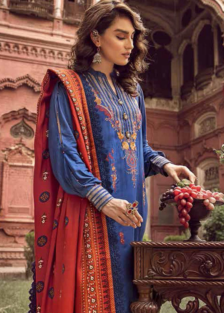 Gul Ahmed Embroidered Khaddar Suits Unstitched 3 Piece GA22UW VK-22004 - Winter Collection