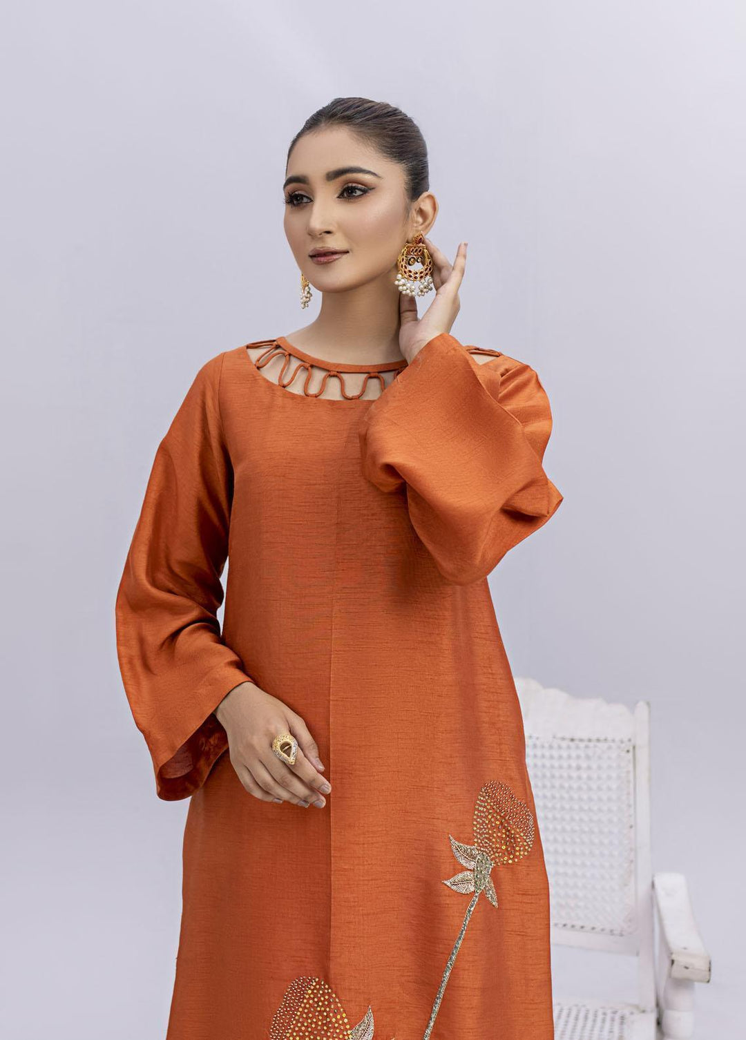 Maira Zunnorain Pret Embroidered Silk 2 Piece Suit MRZ23GM MZLP-13 TULIP
