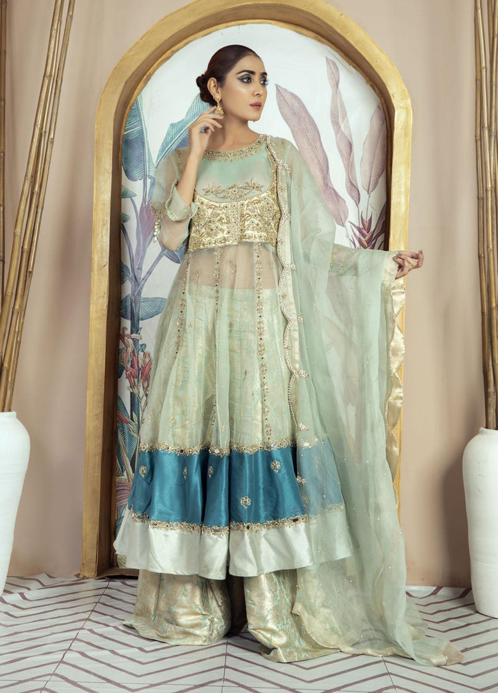 Kausar Attire Luxury Pret  Organza 3 Piece Dress KA22GN CHAMBAILI