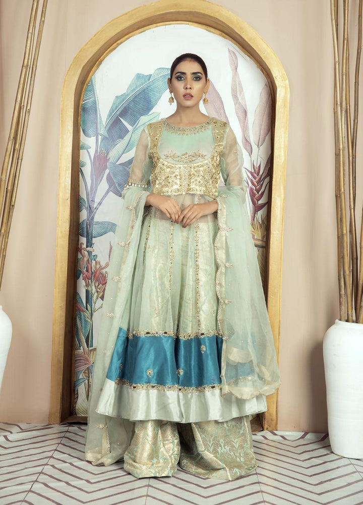 Kausar Attire Luxury Pret  Organza 3 Piece Dress KA22GN CHAMBAILI