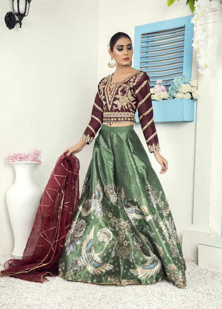 Kausar Attire Luxury Pret  Raw Silk 3 Piece Dress KA22GN KAIMILIA
