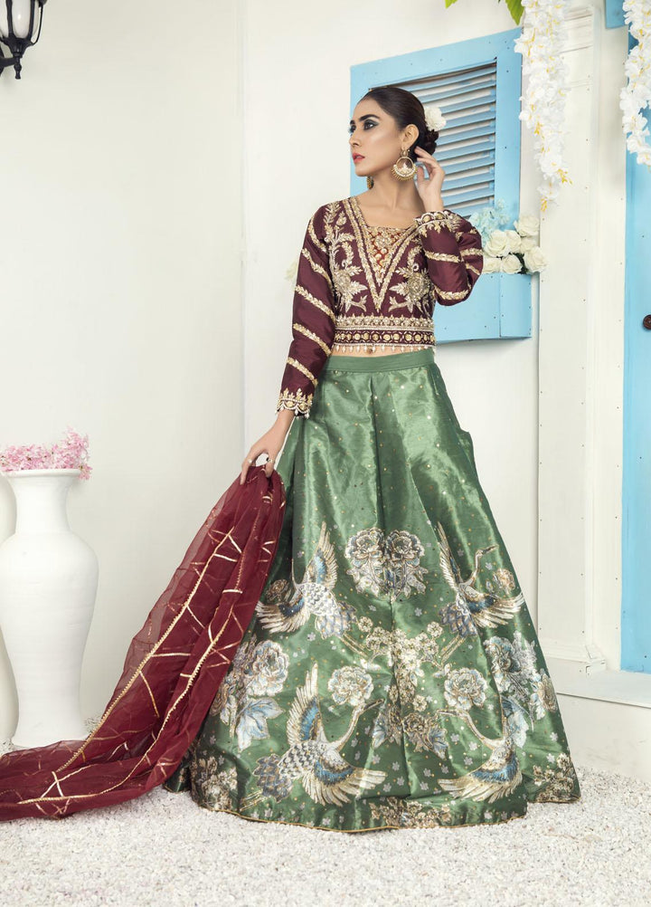 Kausar Attire Luxury Pret  Raw Silk 3 Piece Dress KA22GN KAIMILIA