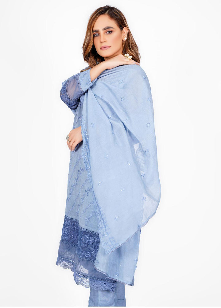 Diva Pret Luxury Pret  Cotton Net 3 Piece DV22GLN Neelum