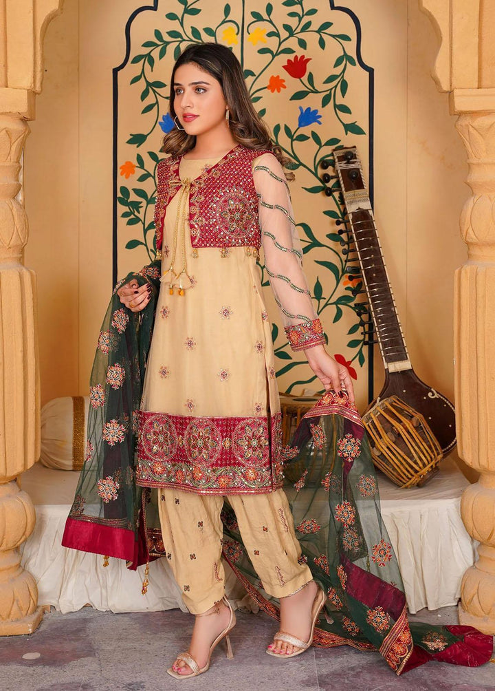 Ayat Pret Formal Net 4 Piece Suit Champa