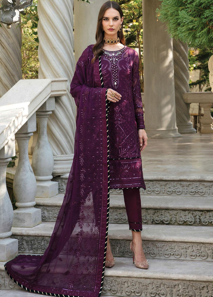 Gulaal Embroidered Chiffon Suits Unstitched 4 Piece GL23C 02 Emira - Eid Collection