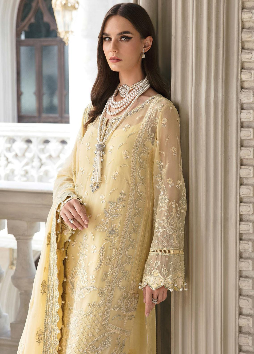 Gulaal Embroidered Chiffon Suits Unstitched 4 Piece GL23C 04 Sahar - Eid Collection
