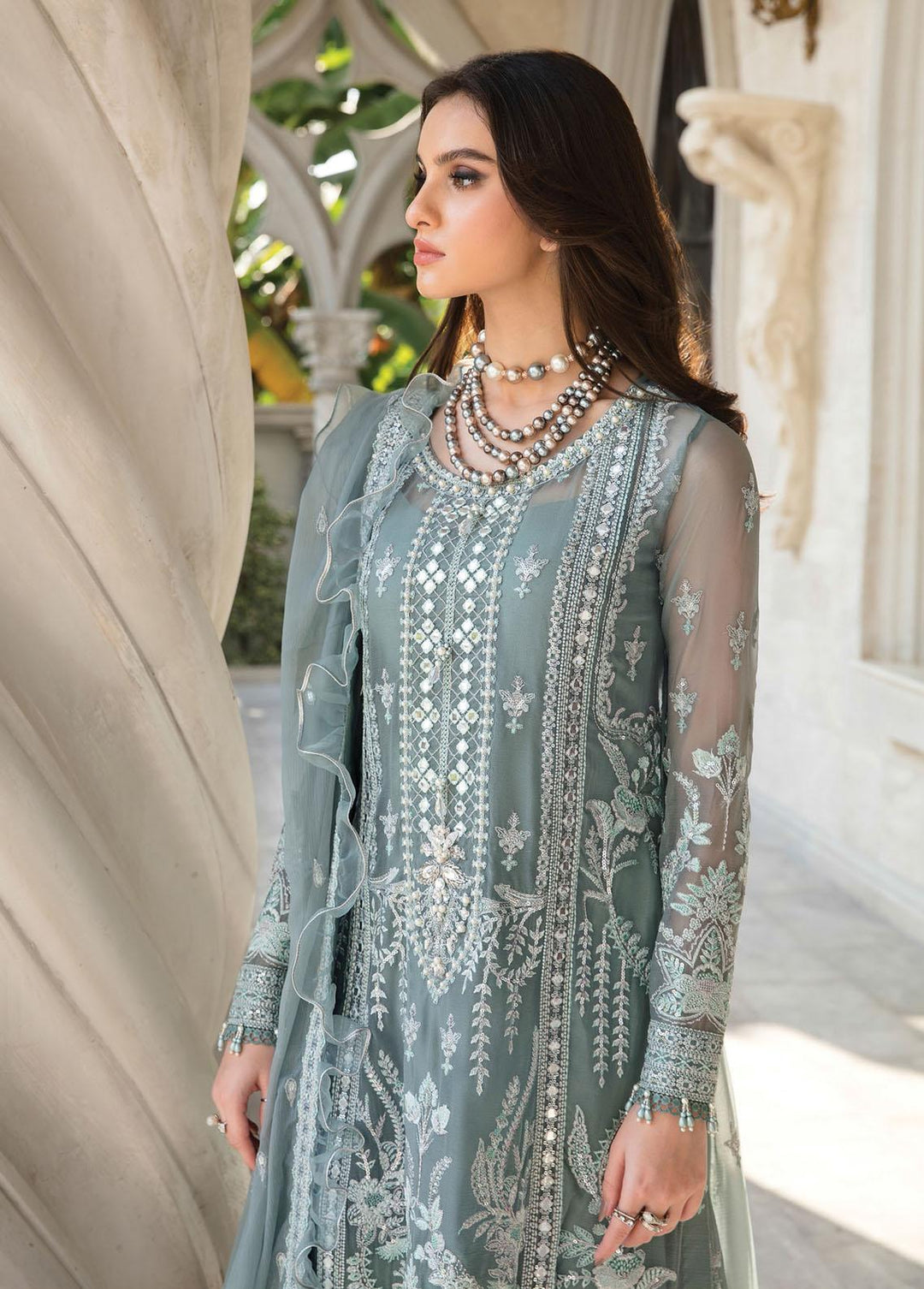 Gulaal Embroidered Chiffon Suits Unstitched 3 Piece GL23C 07 Aiyla - Eid Collection