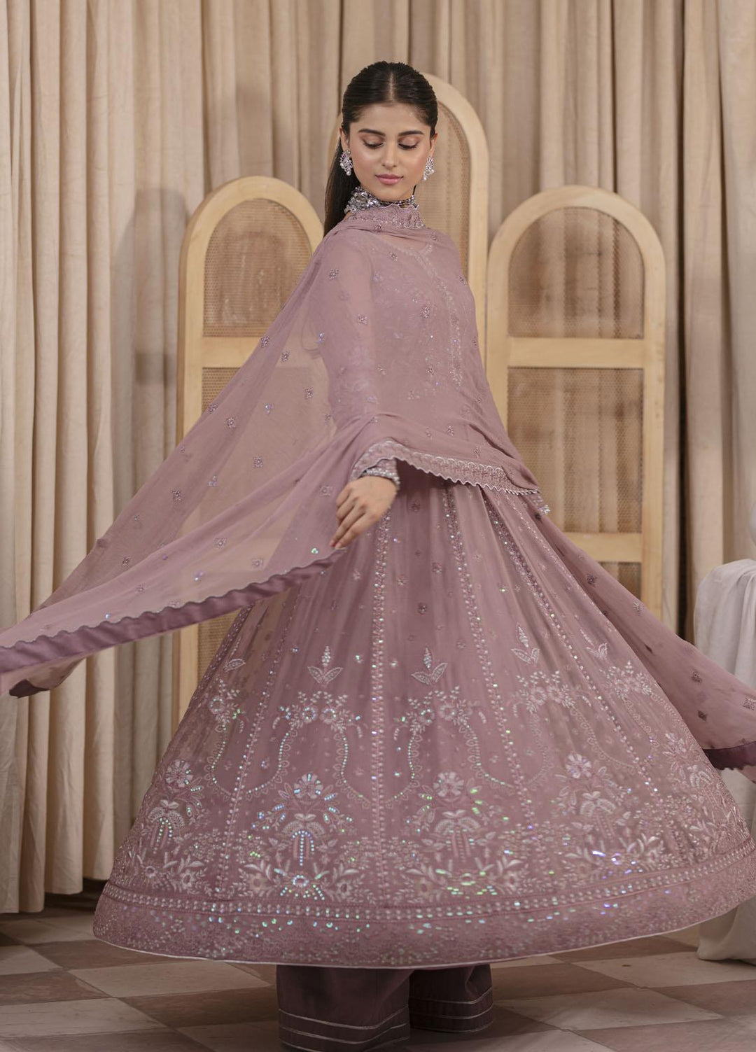 Gulaal Embroidered Chiffon Suits Unstitched 3 Piece GL23EC UC-03 Ezrah - Formal Collection