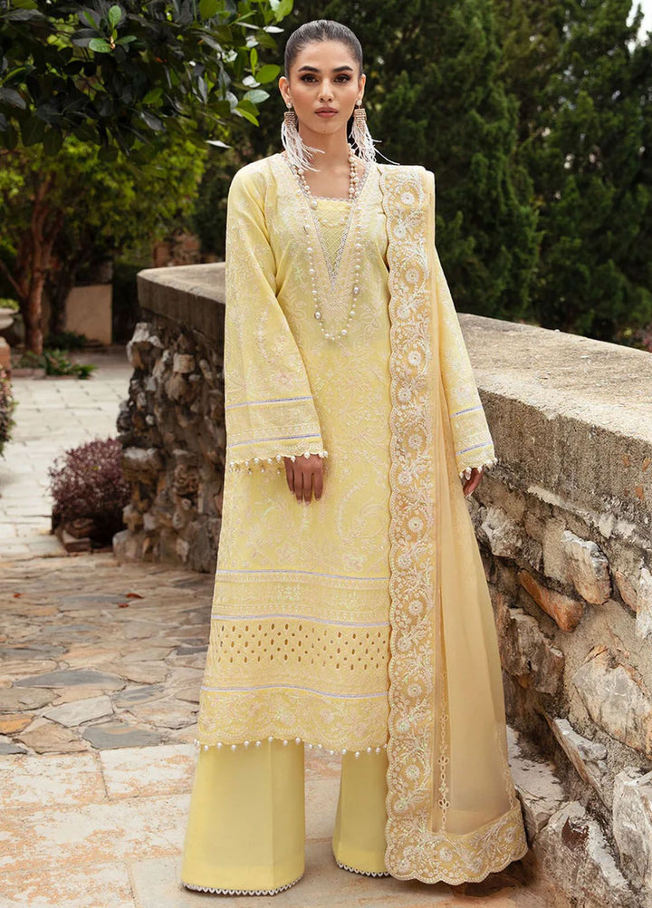 Gulaal Embroidered Lawn Suits Unstitched 3 Piece GL24LL D-01 Valeria - Summer Collection
