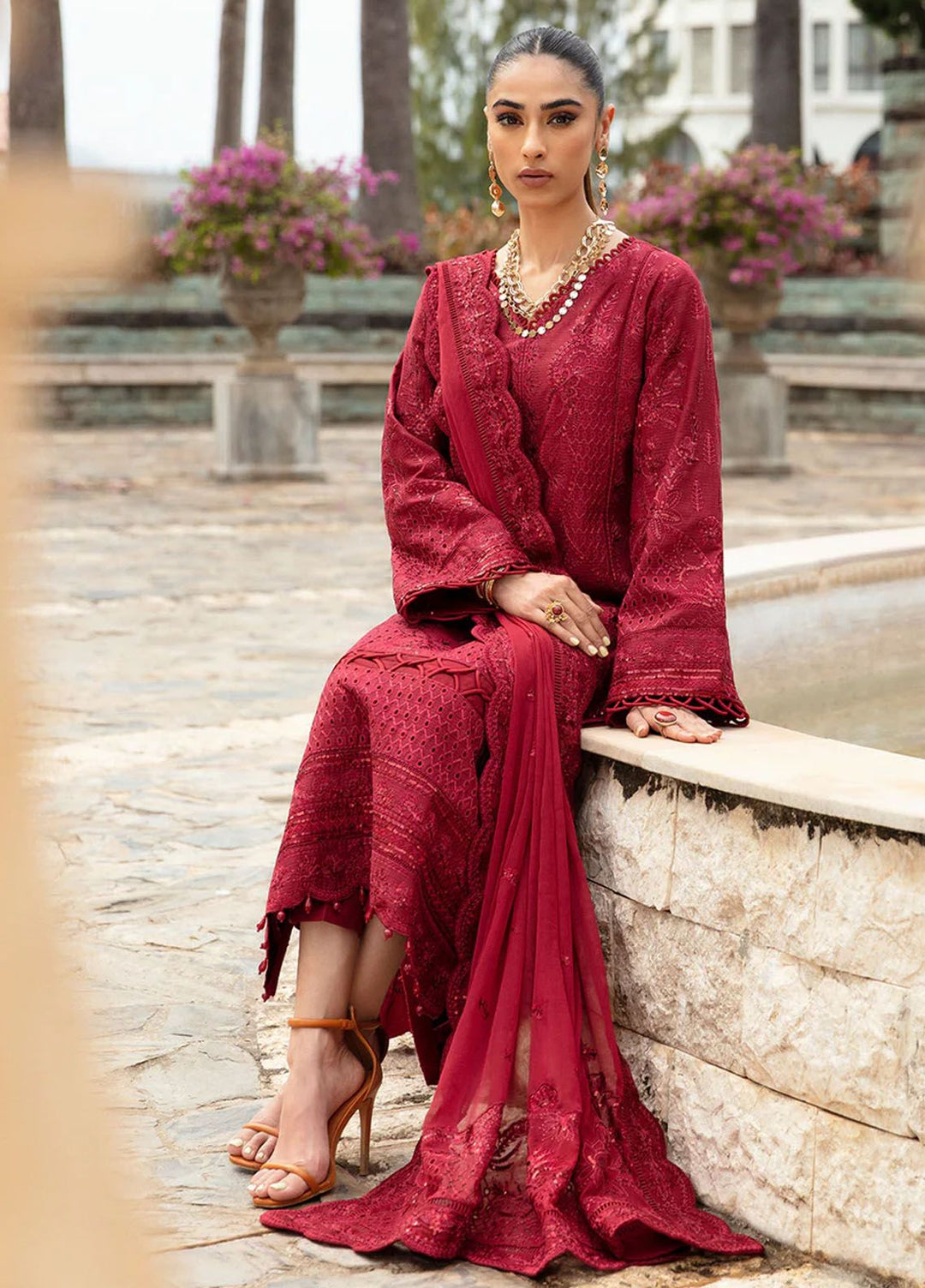 Gulaal Embroidered Lawn Suits Unstitched 3 Piece GL24LL D-07 Amelie - Summer Collection