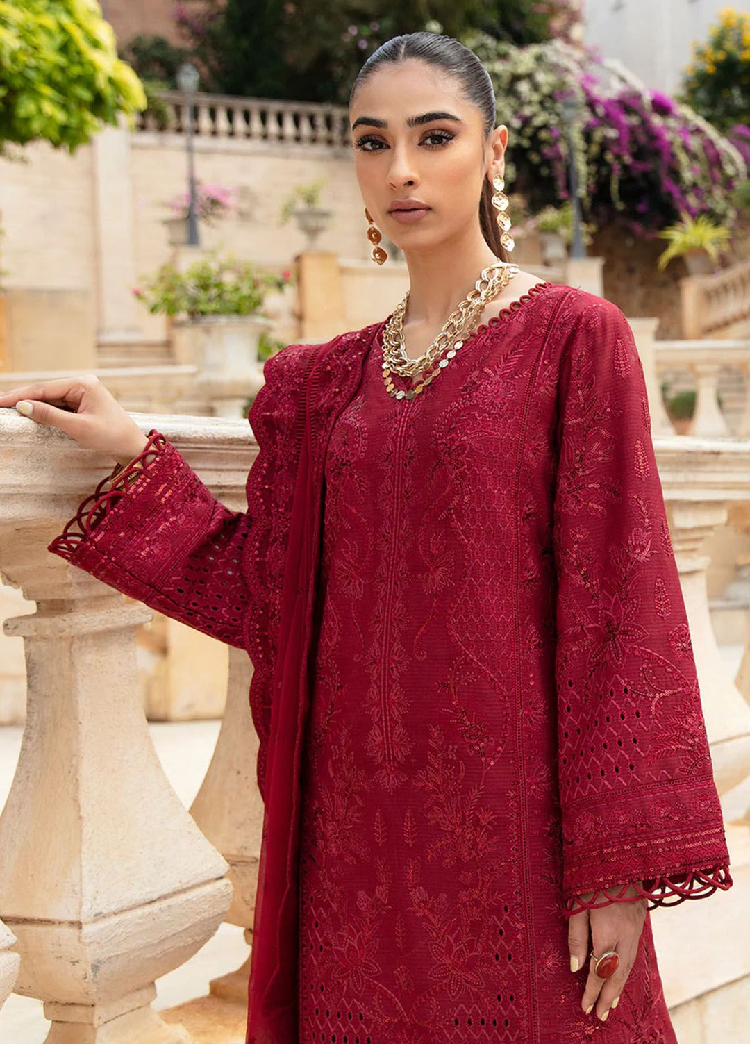 Gulaal Embroidered Lawn Suits Unstitched 3 Piece GL24LL D-07 Amelie - Summer Collection