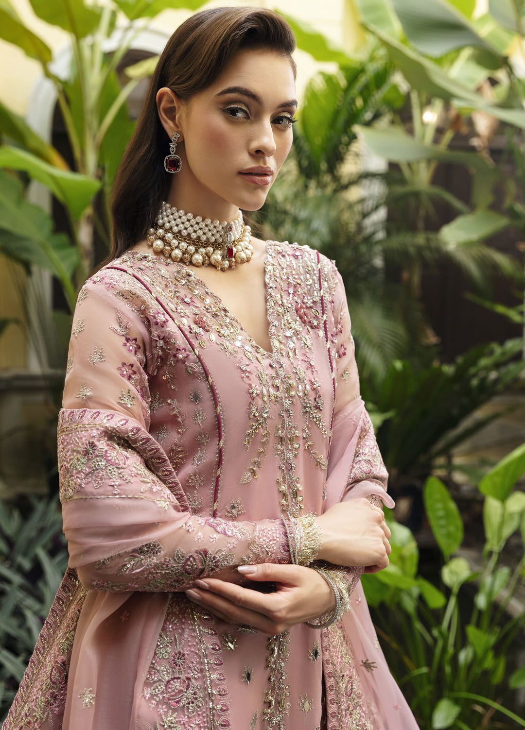Gulaal Embroidered Organza Suits Unstitched 4 Piece GL24LU GL-LP-24V1-26 Evolette - Luxury Collection