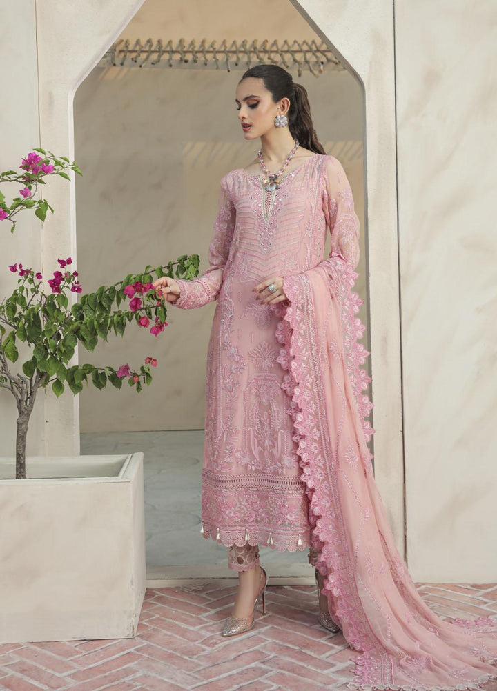 Gulaal Pret Embroidered Net 3 Piece Suit GL22EP Roselina