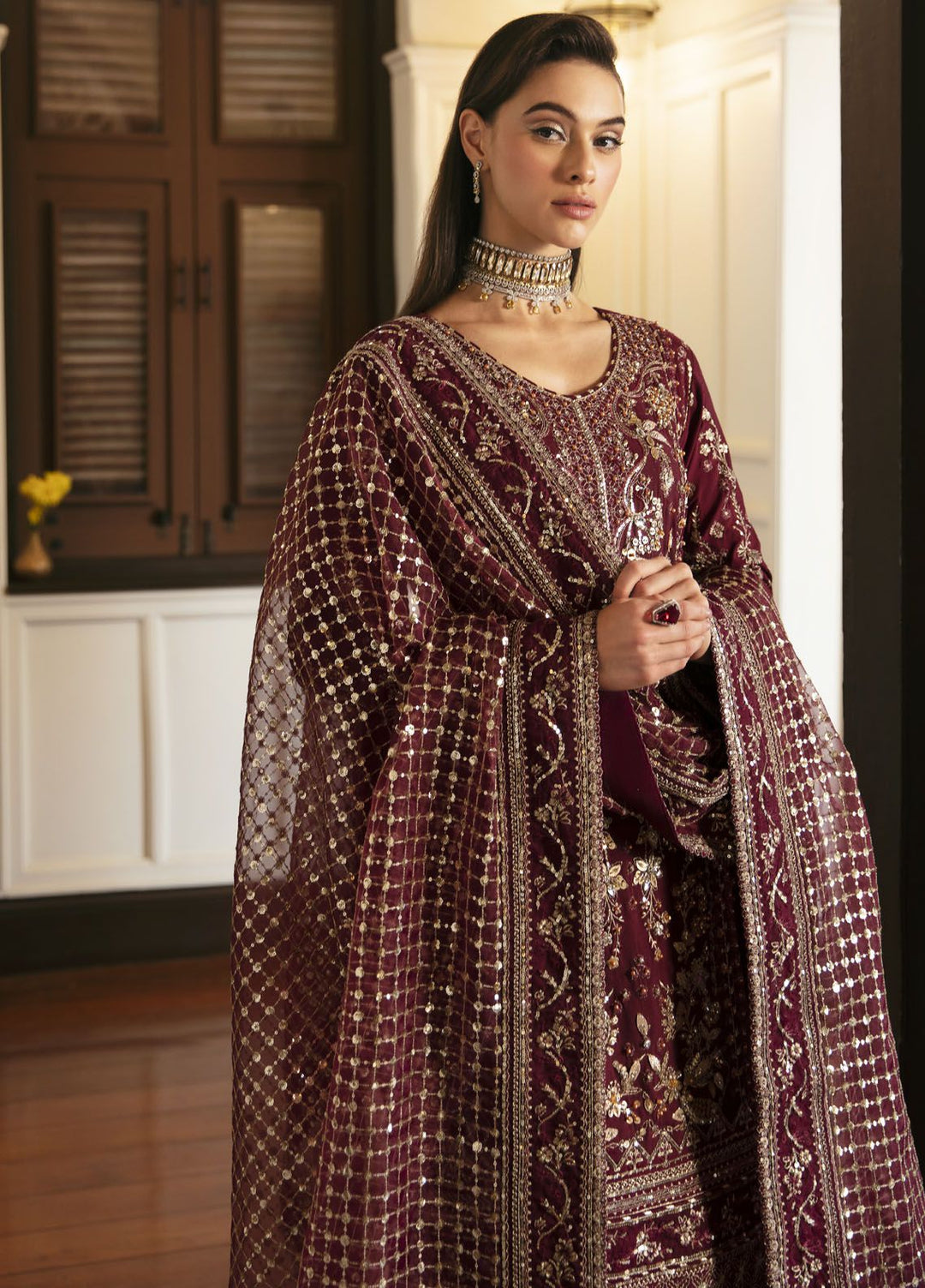 Gulaal Embroidered Viscose Suits Unstitched 3 Piece GL24LU GL-LP-24V1-20 Valentina - Luxury Collection